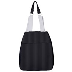 Midnight Black & White - Center Zip Backpack by FashionLane