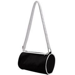 Midnight Black & White - Mini Cylinder Bag by FashionLane