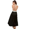 Midnight Black & White - Backless Maxi Beach Dress View2