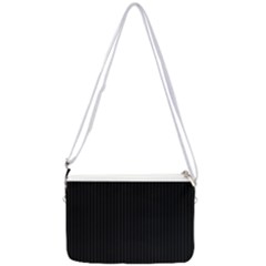 Midnight Black & White - Double Gusset Crossbody Bag by FashionLane