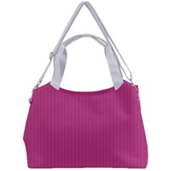 Smitten Pink & White - Double Compartment Shoulder Bag by FashionLane