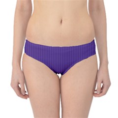 Spanish Violet & White - Hipster Bikini Bottoms by FashionLane