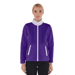 Spanish Violet & White - Winter Jacket by FashionLane