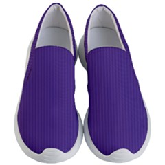 Spanish Violet & White - Women s Lightweight Slip Ons by FashionLane