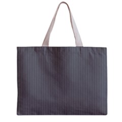 Steel Grey & White - Zipper Mini Tote Bag by FashionLane