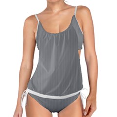 Steel Grey & White - Tankini Set by FashionLane