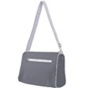 Steel Grey & White - Front Pocket Crossbody Bag View2