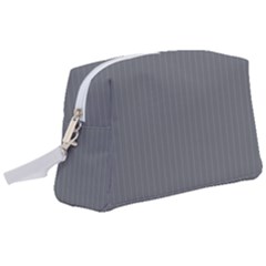 Steel Grey & White - Wristlet Pouch Bag (large) by FashionLane