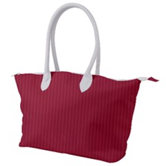 Vivid Burgundy & White - Canvas Shoulder Bag by FashionLane