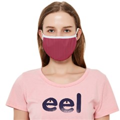 Vivid Burgundy & White - Cloth Face Mask (adult)