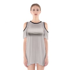 Abalone Grey & Black - Shoulder Cutout One Piece Dress by FashionLane