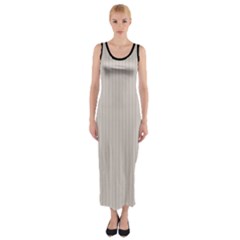 Abalone Grey & Black - Fitted Maxi Dress by FashionLane