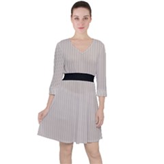 Abalone Grey & Black - Ruffle Dress by FashionLane