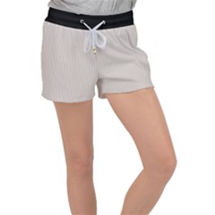 Abalone Grey & Black - Velour Lounge Shorts by FashionLane