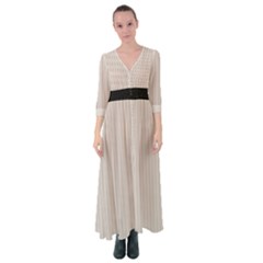 Abalone Grey & Black - Button Up Maxi Dress by FashionLane