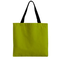 Acid Green & Black - Zipper Grocery Tote Bag by FashionLane