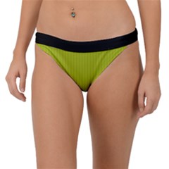 Acid Green & Black - Band Bikini Bottom by FashionLane