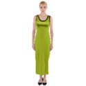 Acid Green & Black - Fitted Maxi Dress View1