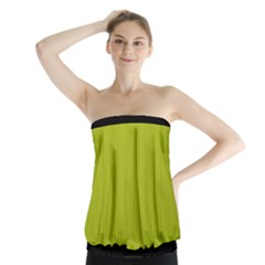 Acid Green & Black - Strapless Top by FashionLane