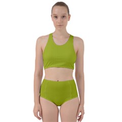 Acid Green & Black - Racer Back Bikini Set by FashionLane