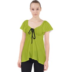 Acid Green & Black - Lace Front Dolly Top by FashionLane