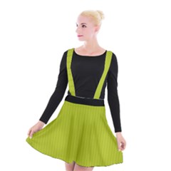 Acid Green & Black - Suspender Skater Skirt by FashionLane