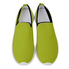 Acid Green & Black - Women s Slip On Sneakers by FashionLane