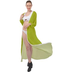 Acid Green & Black - Maxi Chiffon Beach Wrap by FashionLane