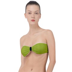 Acid Green & Black - Classic Bandeau Bikini Top  by FashionLane