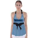 Air Force Blue & Black - Babydoll Tankini Top View1