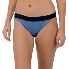 Air Force Blue & Black - Band Bikini Bottom by FashionLane