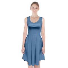 Air Force Blue & Black - Racerback Midi Dress by FashionLane