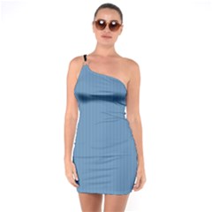 Air Force Blue & Black - One Soulder Bodycon Dress by FashionLane