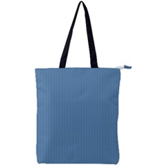 Air Force Blue & Black - Double Zip Up Tote Bag by FashionLane