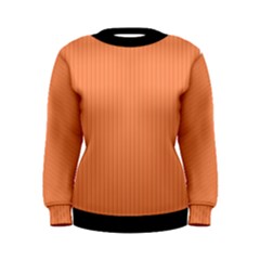 Atomic Tangerine & Black - Women s Sweatshirt by FashionLane