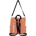 Atomic Tangerine & Black - Crossbody Backpack View3