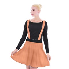 Atomic Tangerine & Black - Suspender Skater Skirt by FashionLane