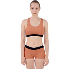 Atomic Tangerine & Black - Work It Out Gym Set by FashionLane