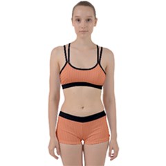 Atomic Tangerine & Black - Perfect Fit Gym Set by FashionLane