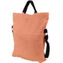 Atomic Tangerine & Black - Fold Over Handle Tote Bag View2