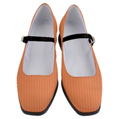 Atomic Tangerine & Black - Women s Mary Jane Shoes by FashionLane