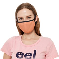 Atomic Tangerine & Black - Crease Cloth Face Mask (adult) by FashionLane