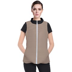 Beaver Brown & Black - Women s Puffer Vest by FashionLane