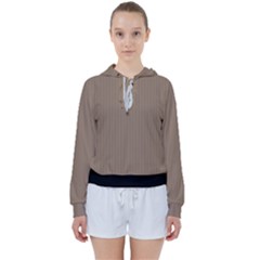 Beaver Brown & Black - Women s Tie Up Sweat by FashionLane