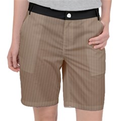 Beaver Brown & Black - Pocket Shorts by FashionLane