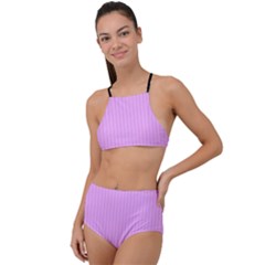 Blossom Pink & Black - High Waist Tankini Set by FashionLane