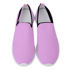 Blossom Pink & Black - Women s Slip On Sneakers by FashionLane