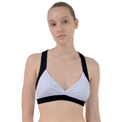 Brilliant White & Black - Sweetheart Sports Bra by FashionLane