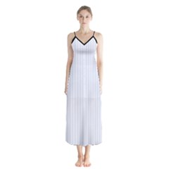 Brilliant White & Black - Button Up Chiffon Maxi Dress by FashionLane