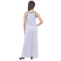 Brilliant White & Black - Sleeveless Velour Maxi Dress View2